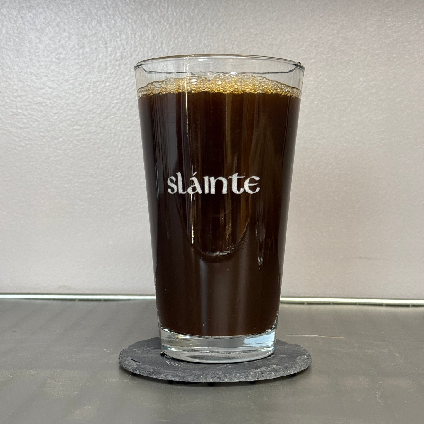 Etched Pint Glass