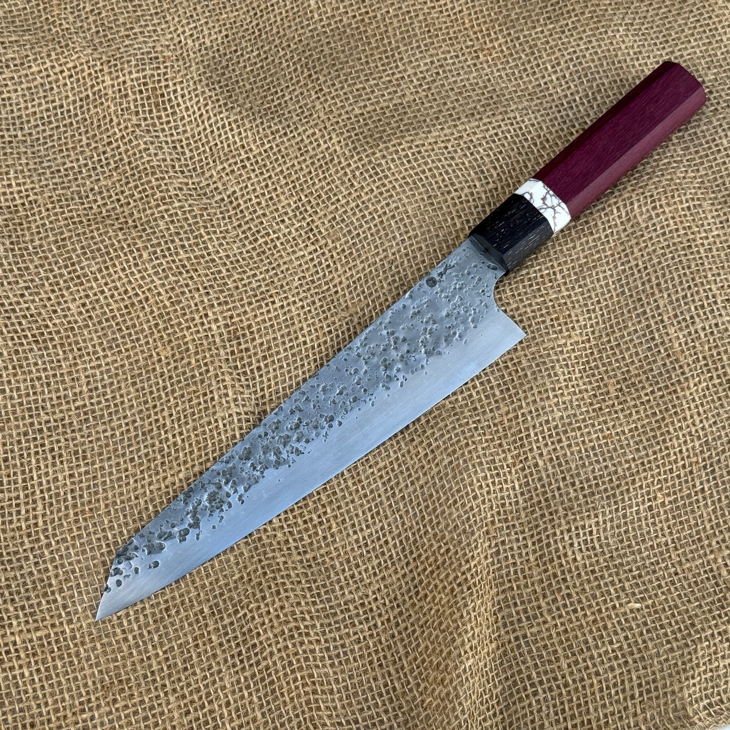 Carbon Kiritsuke - Purpleheart and Wenge