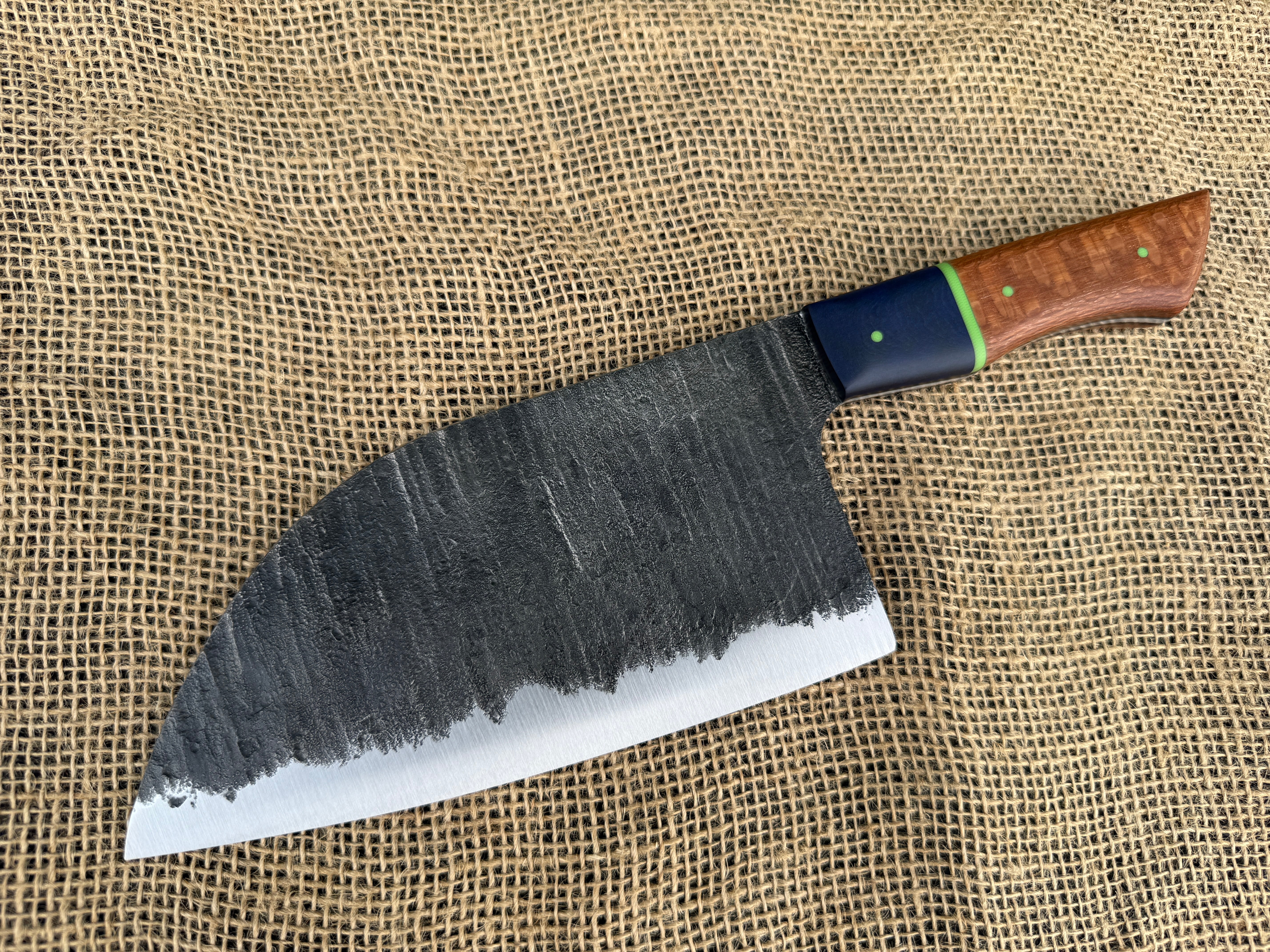 Serbian Cleaver in Leopardwood – Edge of Normal Workshop