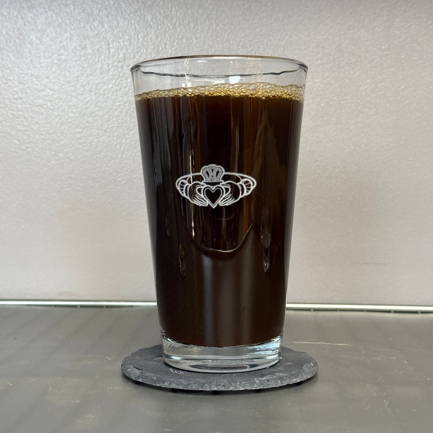 Etched Pint Glass