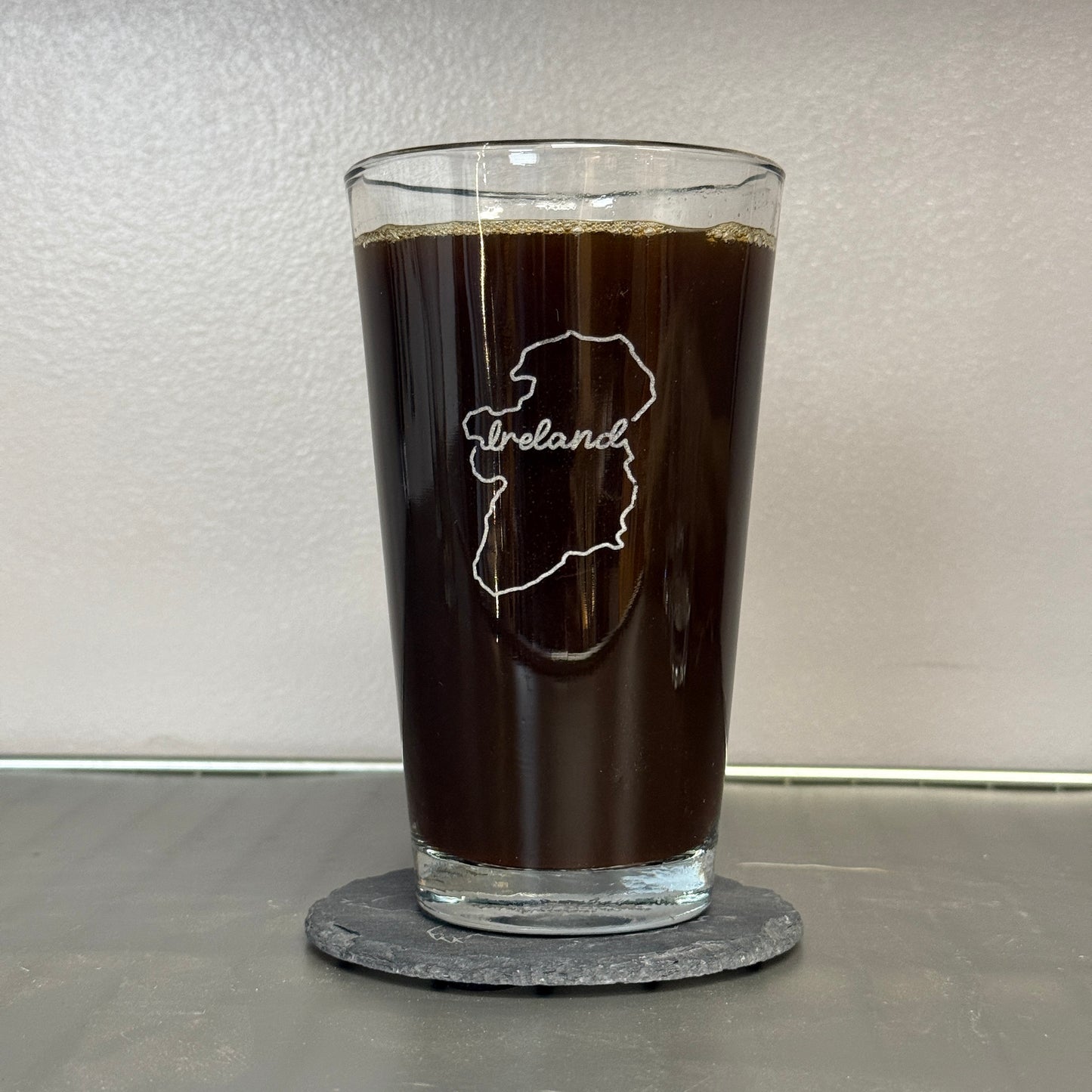 Etched Pint Glass