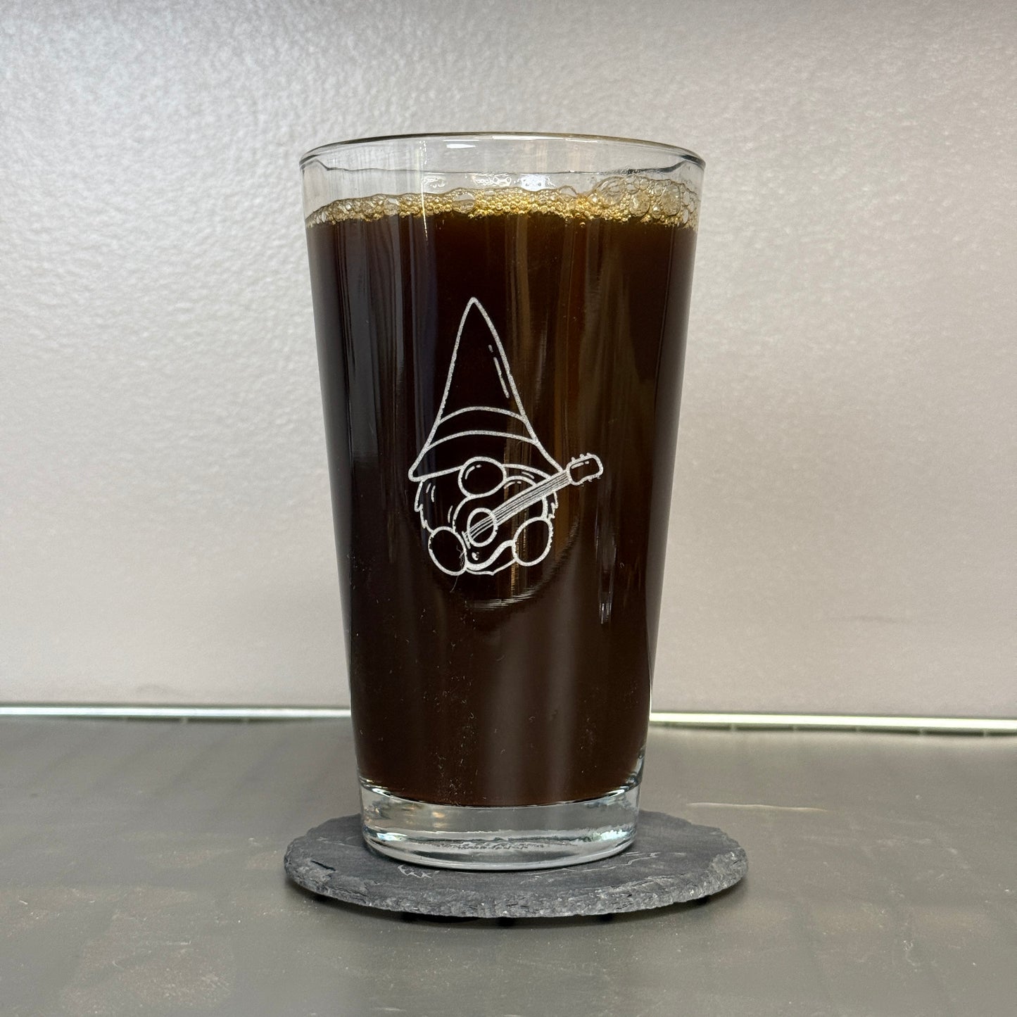 Etched Pint Glass