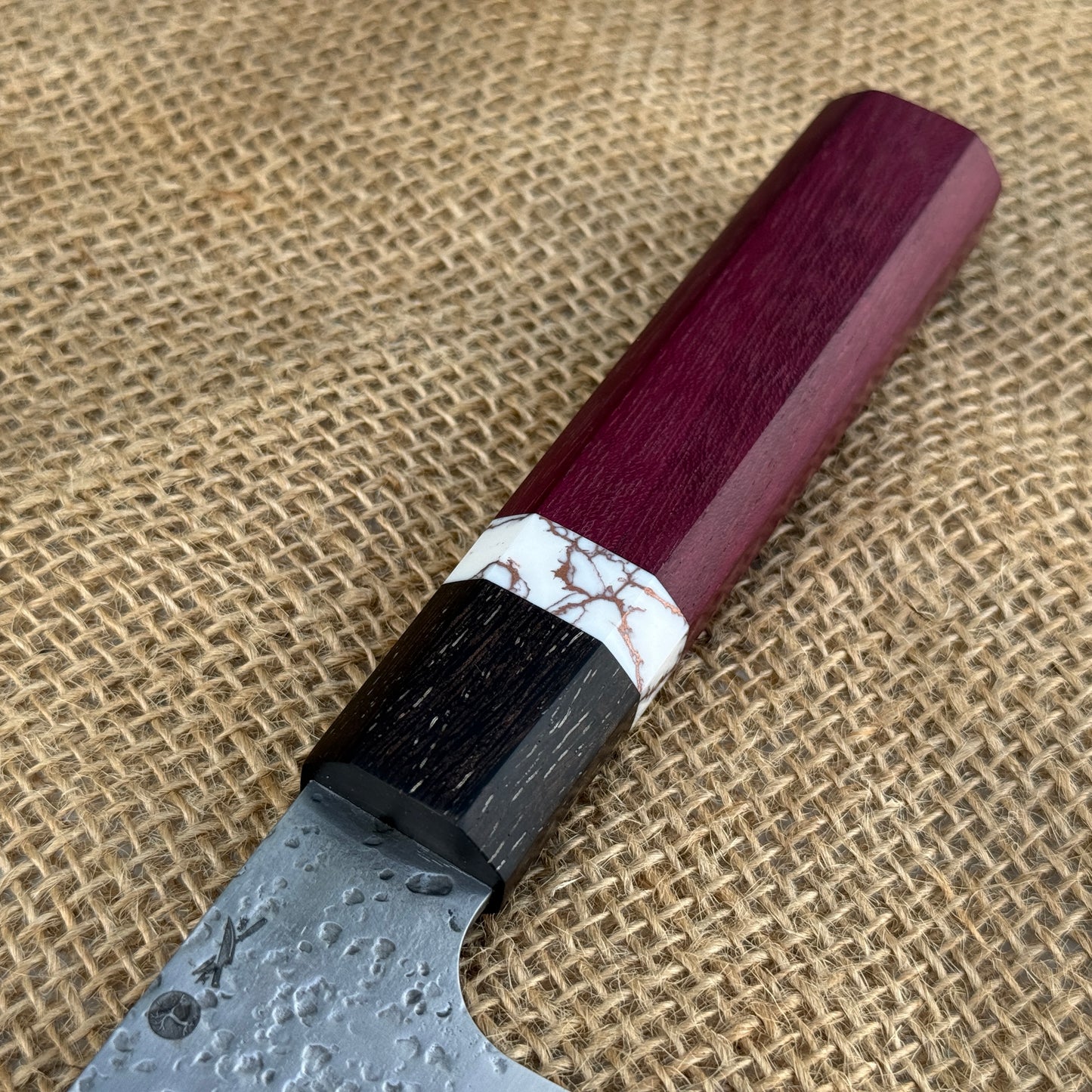 Carbon Kiritsuke - Purpleheart and Wenge