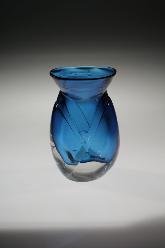 Blue Dipped Vase