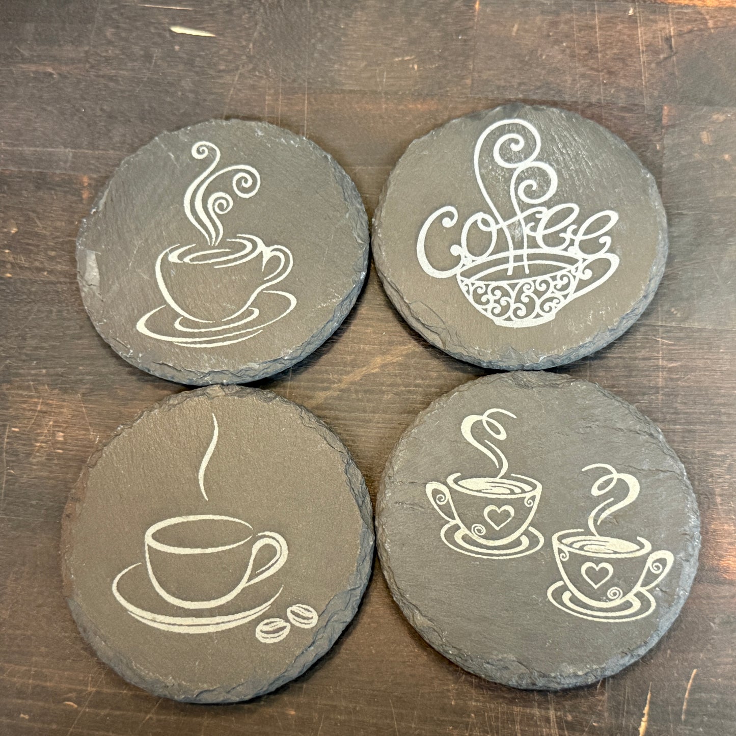 Etched Coasters - Decor
