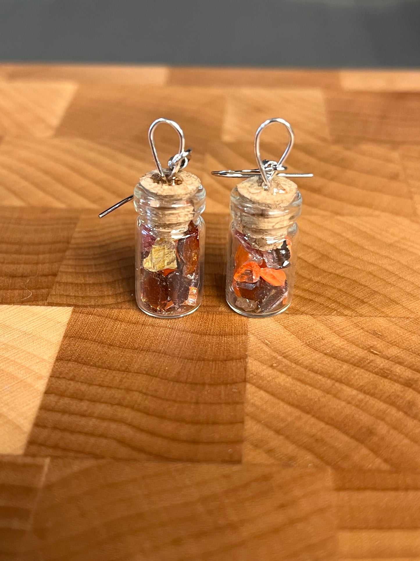 Glass Jar Earrings