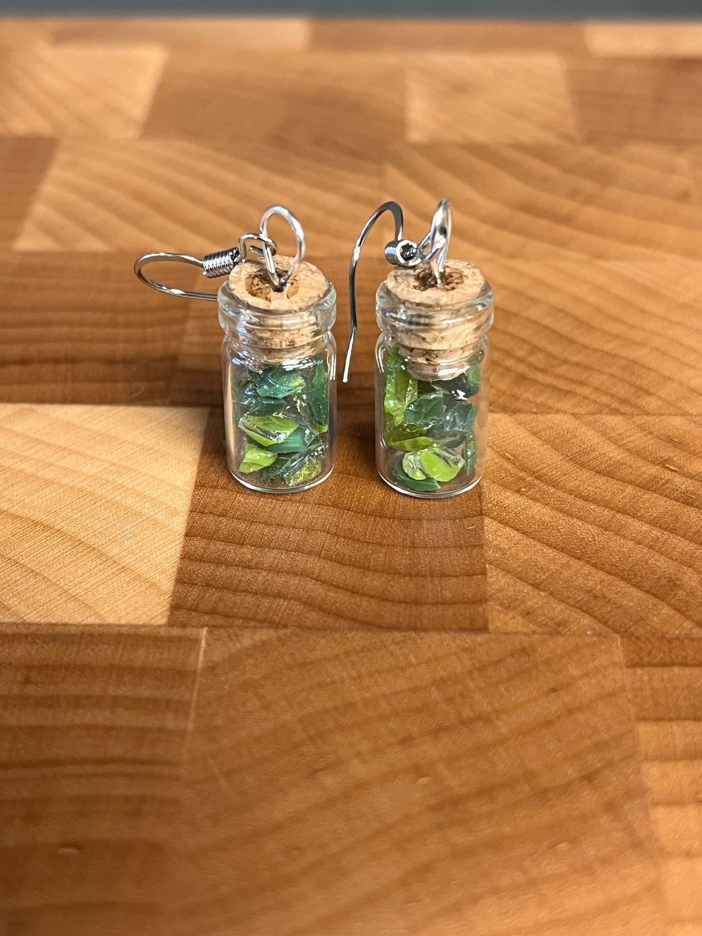 Glass Jar Earrings